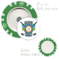 Magnetic Poker Chip with custom removable Golf Ball Marker